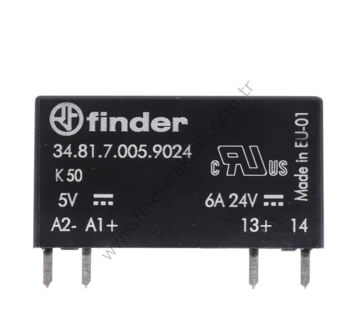 F.34.81.7.005.9024 Slim SSR, giriş 5V DC, çıkış 24 V DC 6A 1 NO Röle