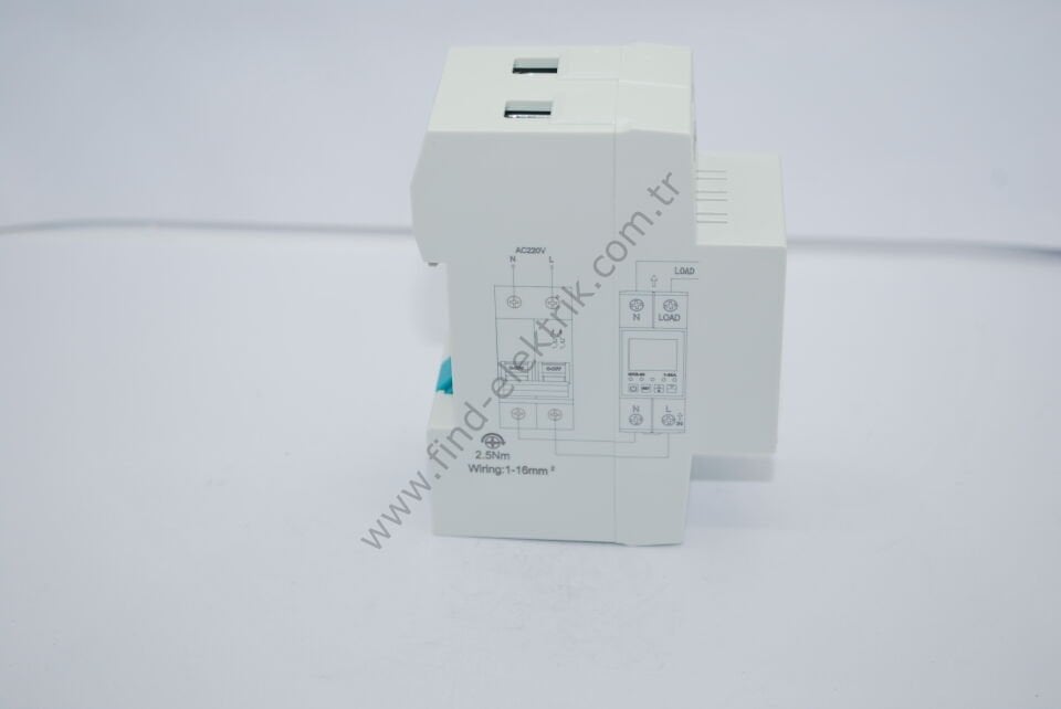Tense GKE-63 kW Değer Göstergeli Kaçak Akım Algılamalı Monofaze Yüksek&Düşük Gerilim Kontrol Rölesi ( 63 Amper )