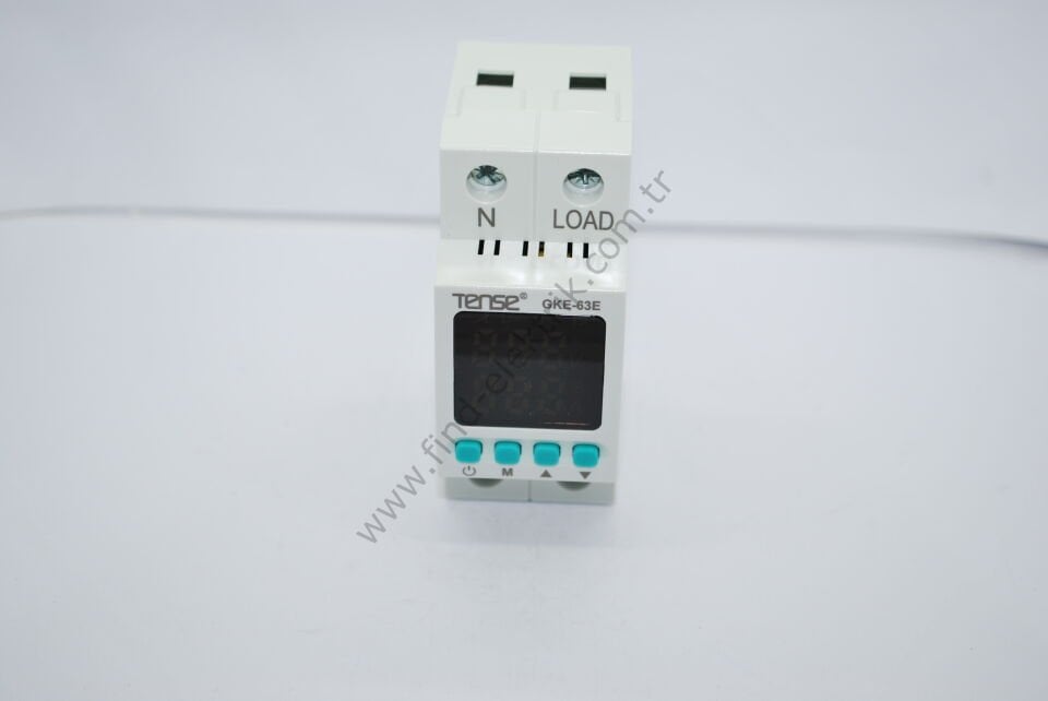 Tense GKE-63E Monofaze Yüksek&Düşük Gerilim Kontrol Rölesi ( 63 Amper )
