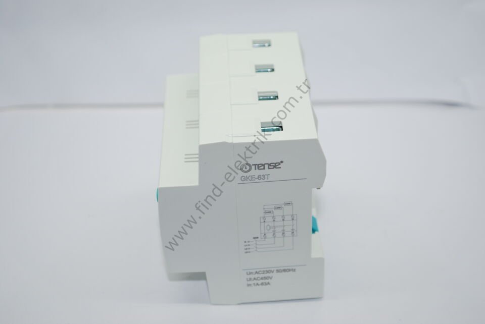 Tense GKE-63T Trifaze Yüksek&Düşük Gerilim Kontrol Rölesi ( 63 Amper )