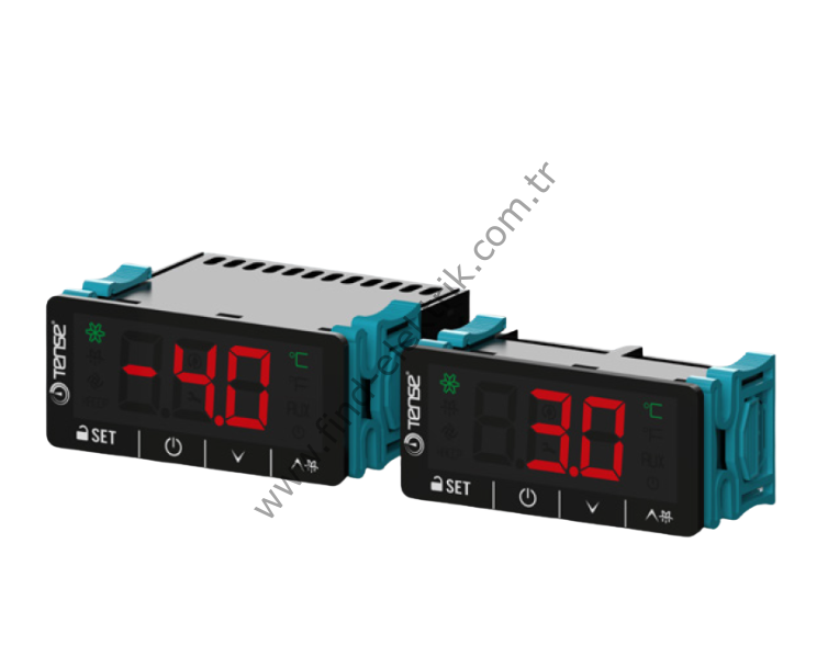 Tense DT-DF2 Çift Problu Dijital Sıcaklık ve Defrost Özellikli Kontrol Cihazı 28x70mm
