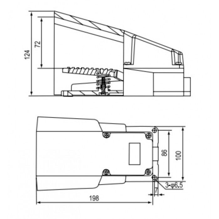 Cntd CFS-502 Korumalı Ayak Pedalı