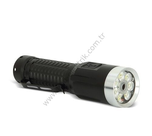 Watton WT-735 2800 Lümen Özel Seri Yeşil Lazer Özellikle Mıknatıslı Fener