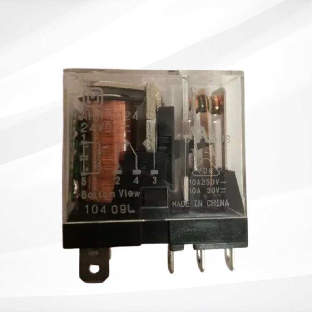 Schrack RT-424005C 5V DC 2 Kontak 8 Amper PCB Röle 8 PIN Şeffaf