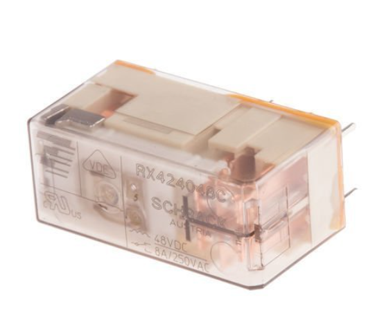Schrack RT-424024C 24V DC 2 Kontak 8 Amper PCB Röle 8 PIN
