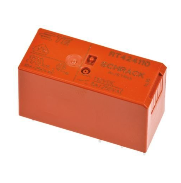 Schrack RT-424110 110V DC 2 Kontak 8 Amper PCB Röle 8 PIN