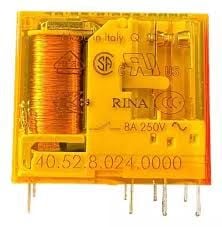 Finder F.40.52.8.024.0000-Minyatür PCB Röle 2 Co-8A Kont 24V AC Pin:5mm