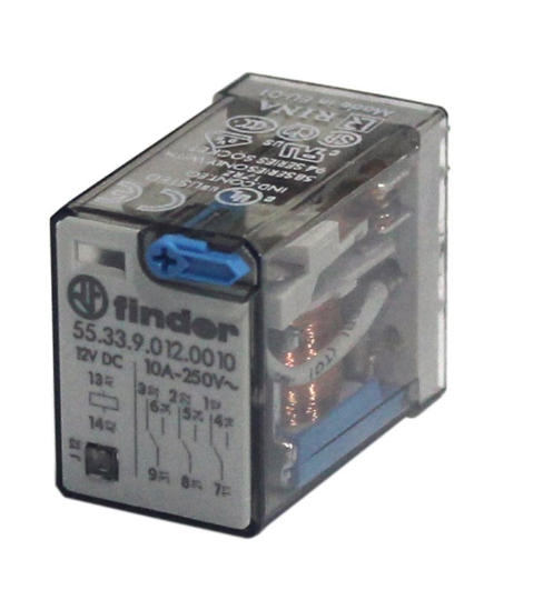 Finder F.55.33.9.012.0010-Genel Kullanımlı 3Co 10A Kont 12V