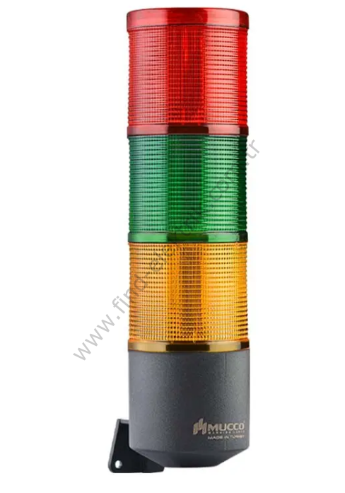 Mucco SNT-K7022-C3-5 Üç Katlı Işıklı Korna Çakar 40-250V AC/DC