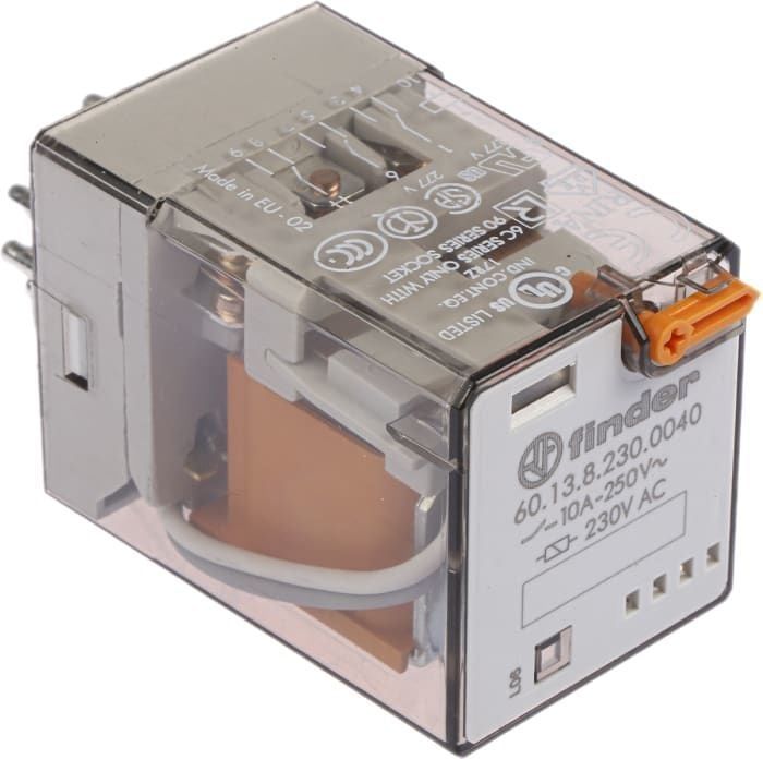 Finder F.60.13.8.230.0040-Genel Kullanımlı3 Co -10 A Kontaklı 230V AC 11Pin