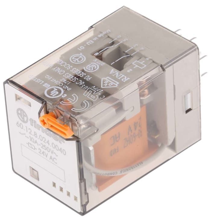 Finder F.60.12.8.024.0040-Genel Kullanımlı2 Co -10 A Kontaklı 24V AC 8 Pin