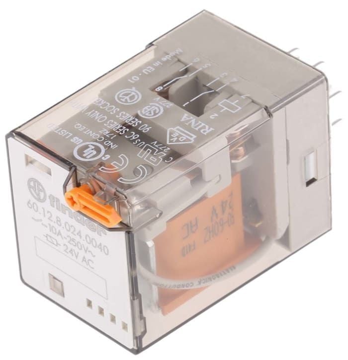 Finder F.60.12.8.024.0040-Genel Kullanımlı2 Co -10 A Kontaklı 24V AC 8 Pin