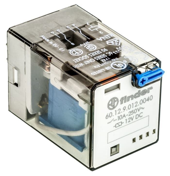 Finder F.60.12.9.012.0040-Genel Kullanımlı2 Co-10A Kontaklı 12V DC