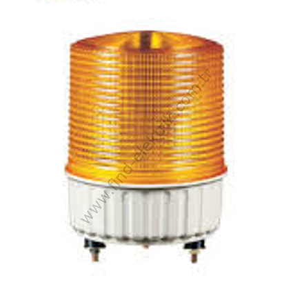 Qlight S125L-220-A 220V AC, Kalıcı Işık / Flaşör, Vida Kaideli Montaj
