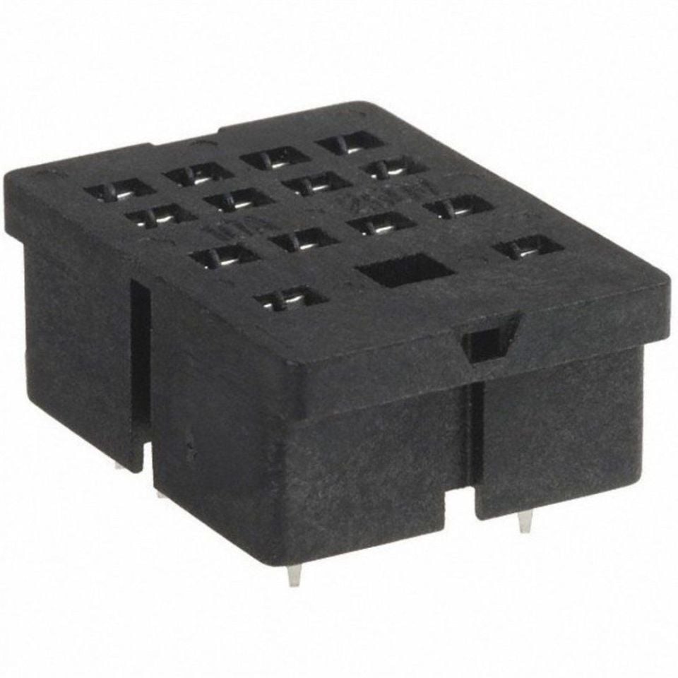 Schrack YPT-78604 14 PIN 4 Kontak Röleler İçin PCB Tipi Soket