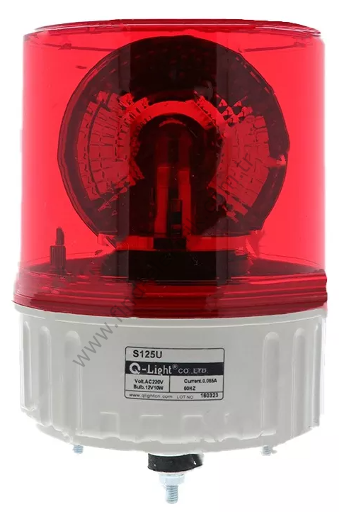 Qlight S125U-220-R 110/220V AC, Döner Reflektör, Vida Kaideli Montaj