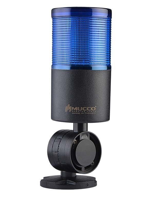 Mucco SNT-7024-C1-4-D  Mavi Devrilme Aparatlı Işıklı Kolon Çakar 24V DC