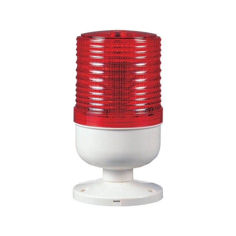Qlight S80BFK-24-R 24V DC, Flaşör, Dairesel Taban Montaj