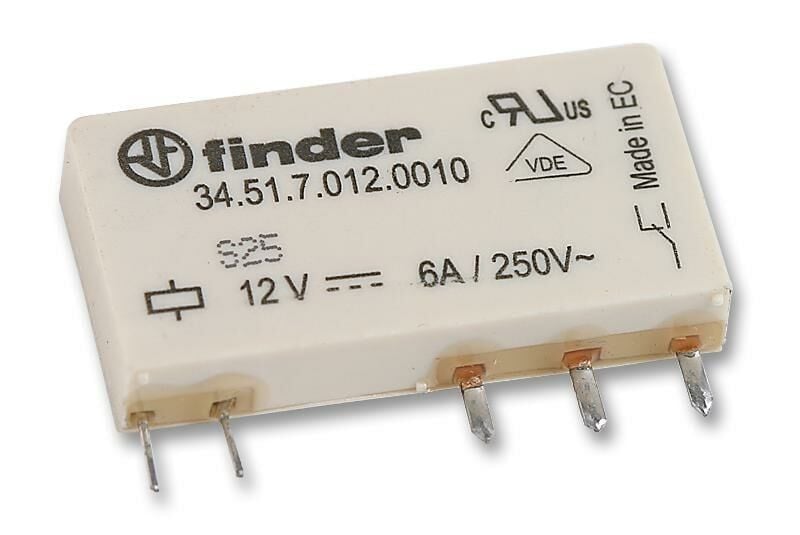 Finder F.34.51.7.012.0010 Elektro Mekanik Ultra İnce PCB Röle 12V