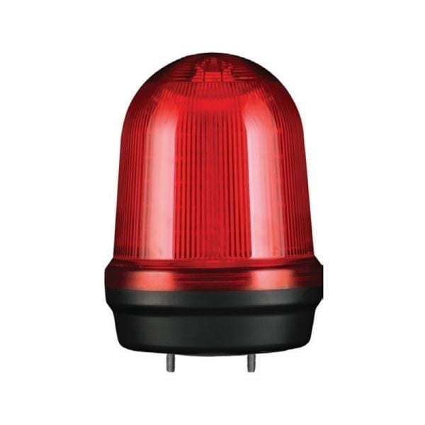 Qlight Q80L-220-R 220V AC, Kalıcı Işık / Flaşör, Vida Kaideli Montaj
