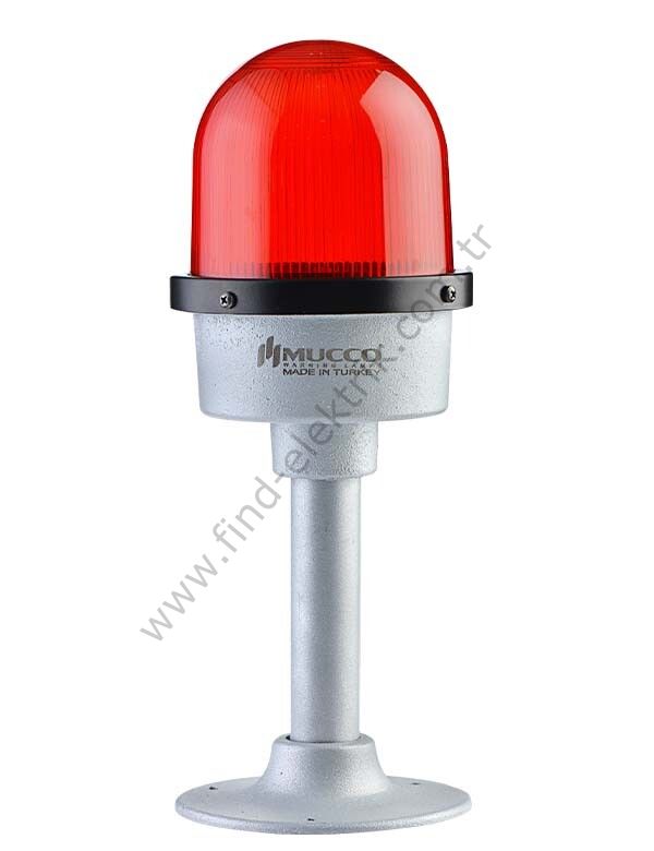 Mucco SNT-U125-DT1-48-1 Tabana Montaj Uçak İkaz Lambası 48V DC