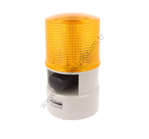 Qlight S125DL-WS-24-A 24V DC, Kalıcı Işık / Flaşör, Korna, Vida Kaideli Montaj