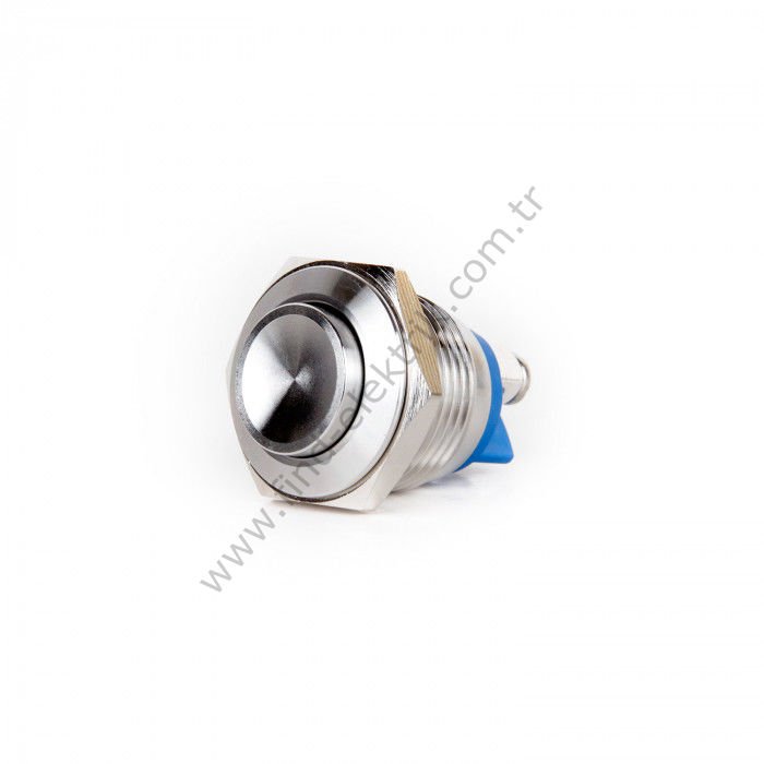 Butto EJ16-221A 16mm Işıksız Çıkık Çelik Kafa Yaylı Buton ıp67