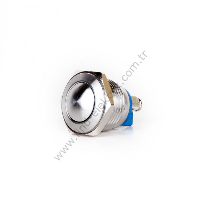 Butto EJ16-231A 16mm Işıksız Bombeli Çelik Kafa Yaylı Buton ıp67