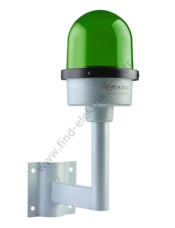 Mucco SNT-U125-D1-12-2 Tek Kollu Uçak İkaz Lambası 12V DC