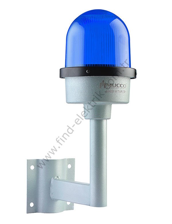 Mucco SNT-U125-D1-12-4 Tek Kollu Uçak İkaz Lambası 12V DC