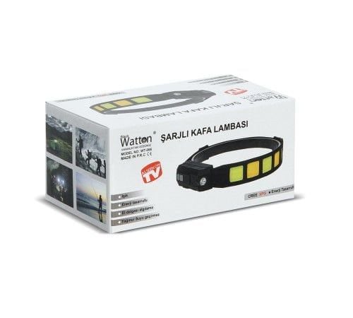 Watton WT-066 Sensörlü COB XPG Led Kafa Lambası