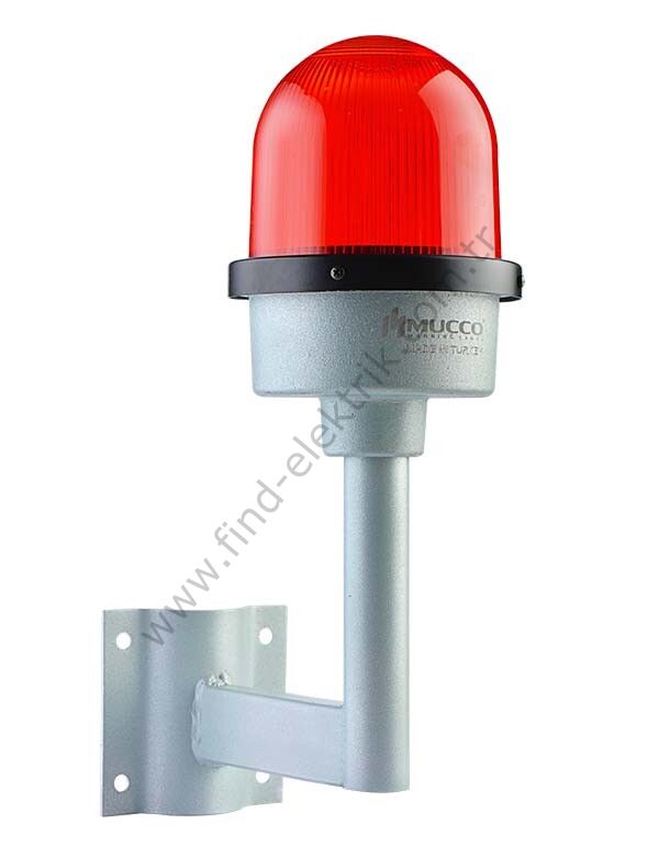 Mucco SNT-U125-D1-24-1 Tek Kollu Uçak İkaz Lambası 24V DC