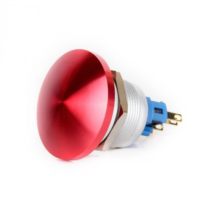 Butto EJ22-241-AK-R 22mm Işıksız Kırmızı Mantar Kafa Yaylı Buton IP67