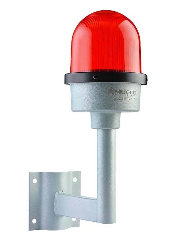 Mucco SNT-U125-D1-22-1 Tek Kollu Uçak İkaz Lambası 85-260V AC/DC