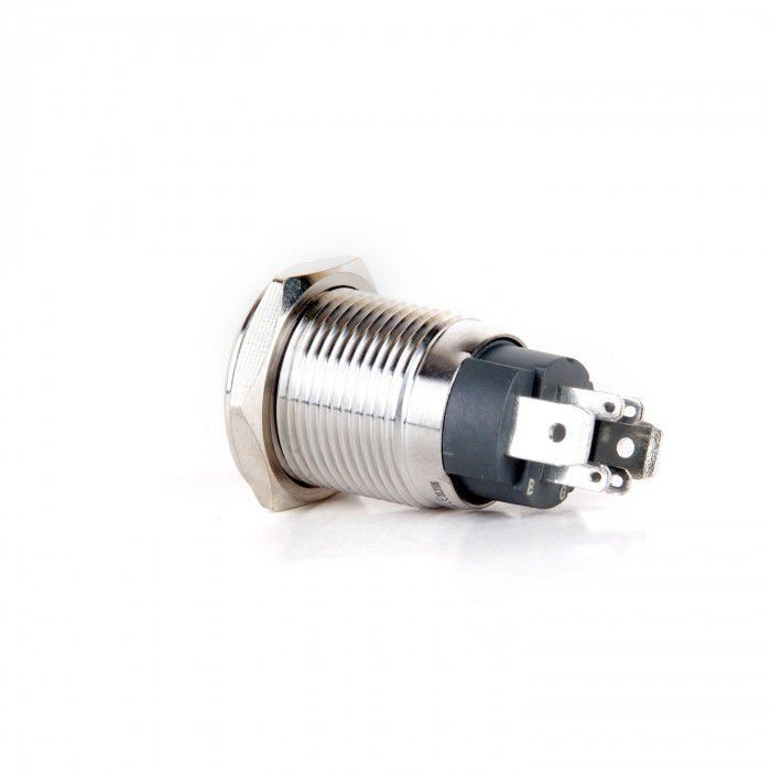 Butto J16-C-271-RGBD 16mm Yüksek Amper (20A) Kırmızı-Yeşil-Mavi LED Işıklı Metal Yaylı Buton 12-24V DC