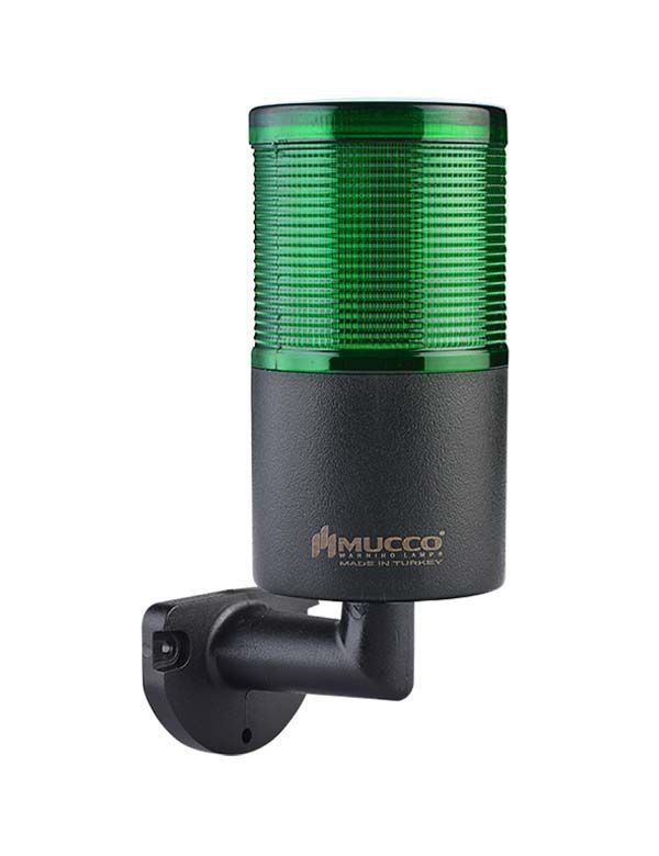 Mucco SNT-7012-SB1-2-L Yeşil Duvara Montaj Işıklı Kolon Buzzer Sabit 220V AC