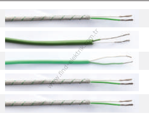 2*0,22 NiCr-Ni (K Type) Slikon + Slikon + Yeşil (100 METRE)