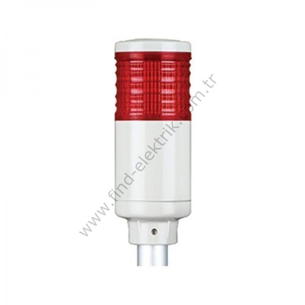 Qlight ST45LF-BZ-1-220-R 220V AC, Kalıcı Işık / Flaşör Ve Buzzer