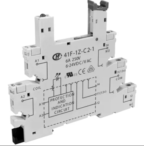 Panasonic 41F-1Z-C2-1 Slim Röle Soketi 6A 250V AC/12-24V DC