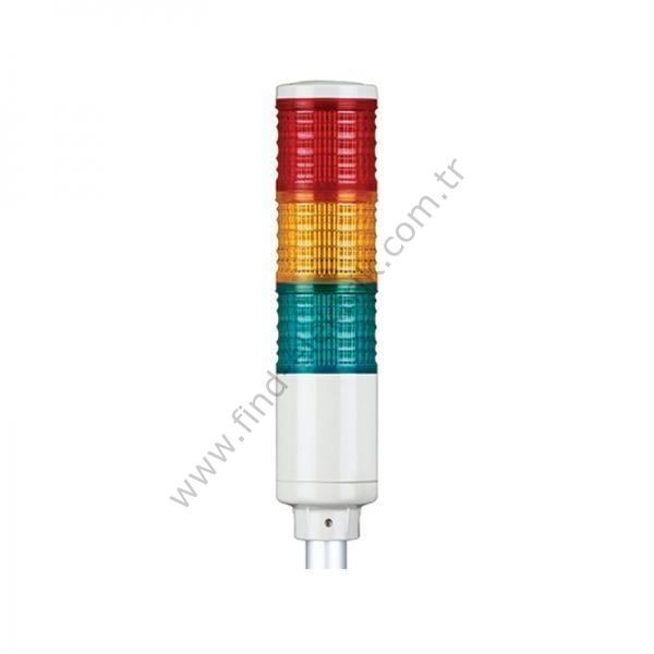 Qlight ST45LF-BZ-3-220-RAG 220V AC, Kalıcı Işık / Flaşör Ve Buzzer