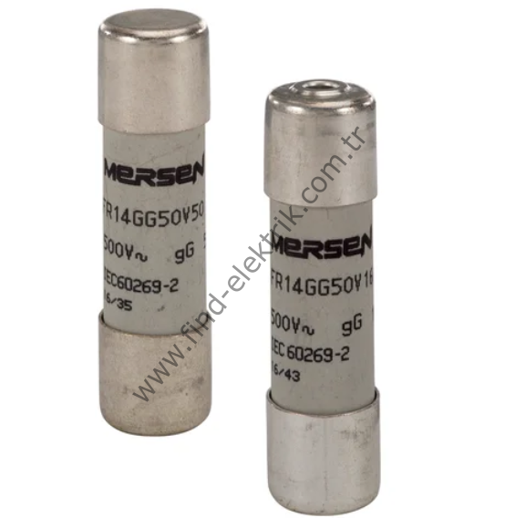 Mersen FR14GG50V6 Porselen Gecikmeli Sigorta GG 14X51 6A  500V