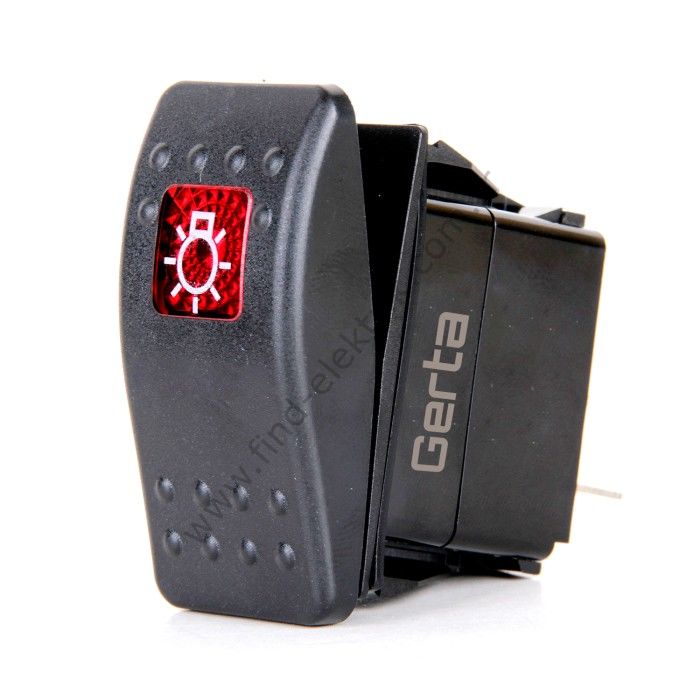 Gerta GRC-410AG (ON)-OFF Yaylı 3 Pin Switch