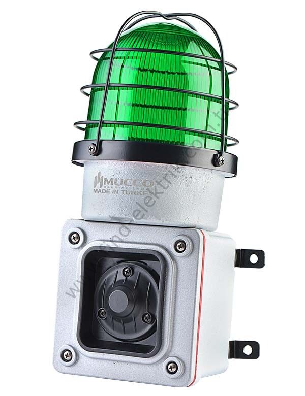 Mucco SNT-ES12548-D-2 ES 125 Serisi Endüstriyel Işıklı Siren 48V DC