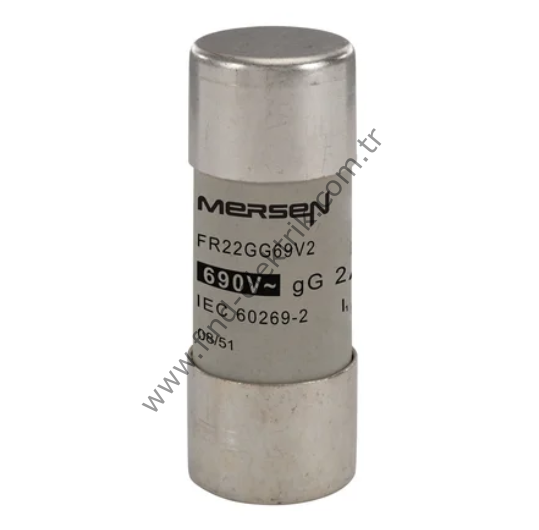 Mersen FR22GG69V2 Porselen Gecikmeli Sigorta GG 22X58 2A  690V