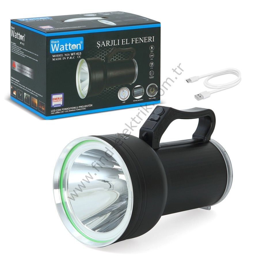 Watton WT-415 GT Led Taşınabilir Güneş Solar Ledli Fener