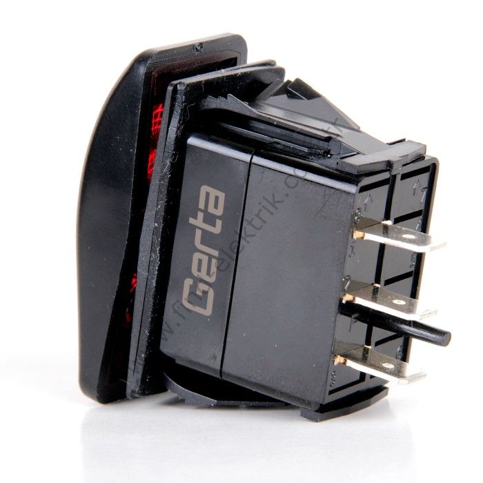 Gerta GRC-423AR (ON)-OFF-ON Yaylı/Kalıcı 4 Pin Switch