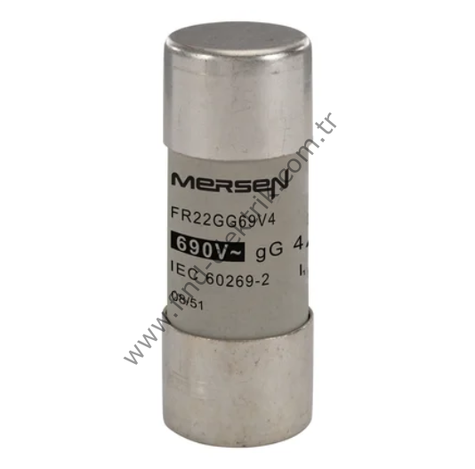 Mersen FR22GG69V4 Porselen Gecikmeli Sigorta GG 22X58 4A  690V