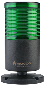 Mucco SNT-7013-CB1-2-D Yeşil Devrilme Aparatlı Işıklı Kolon Buzzer Çakar 12-24V AC/DC