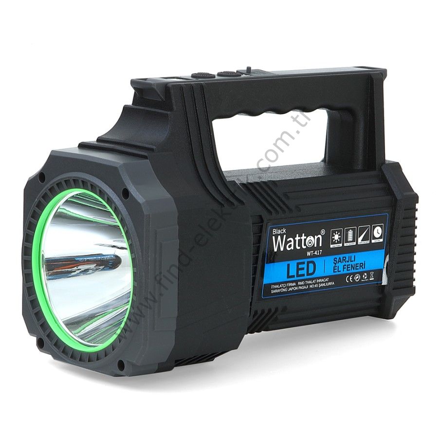 Watton WT-417 25W Led Şarjlı El Feneri
