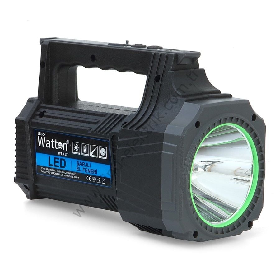 Watton WT-417 25W Led Şarjlı El Feneri